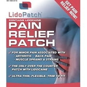 Lidopatch Patches, Topical 3.99% Lidocaine & 1.25% Menthol, OTC Pain Relief Patch (10 count)