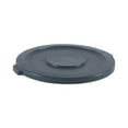 thumbnail image 1 of Lids For 32 Gal Waste Receptacle, Flat-Top, Round, Plastic, Gray | Bundle of 2 Each, 1 of 5