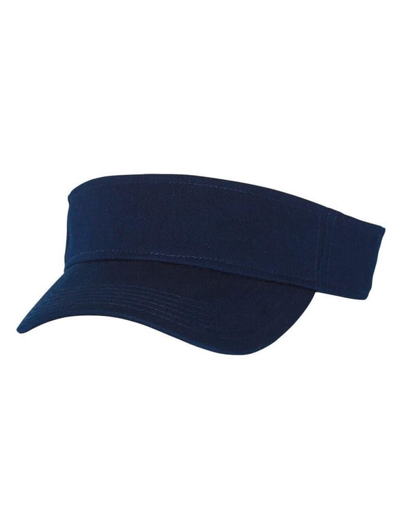 Sun Visor - 110 Mini Pique Adjustable Adult Comfort Flex-Fit Visor Cap Navy