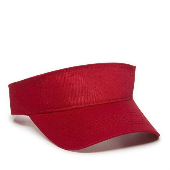 Lids Sun Visor - 110 Mini Pique Adjustable Adult Comfort Flex-Fit Visor Cap Red