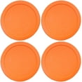 thumbnail image 1 of Lids for Pyrex and Anchor Round Glass Containers Works For 6/7 Cups(6-Cups, Orange-4PK, 1 of 2