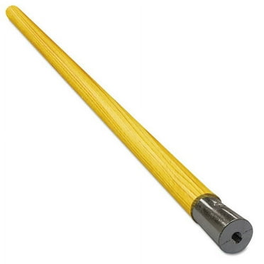 Lie-Flat Screw-In Mop Handle, Lacquered Wood, 1.13" dia x 54", Natural | Bundle of 2 Each