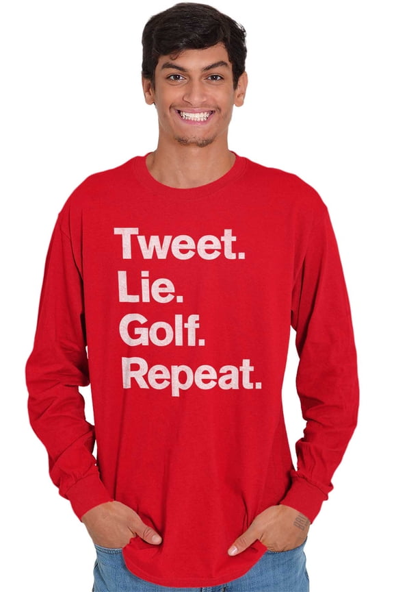 Lie Golf Repeat Long Sleeve TShirt Men Women Brisco Brands M