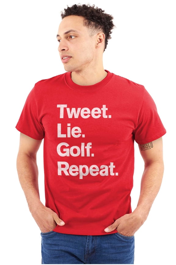Lie Golf Repeat Men's Graphic T Shirt Tees Brisco Brands S