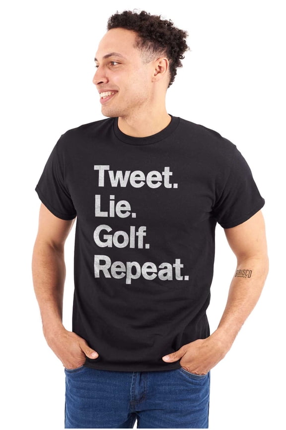 Lie Golf Repeat Men's Graphic T Shirt Tees Brisco Brands X