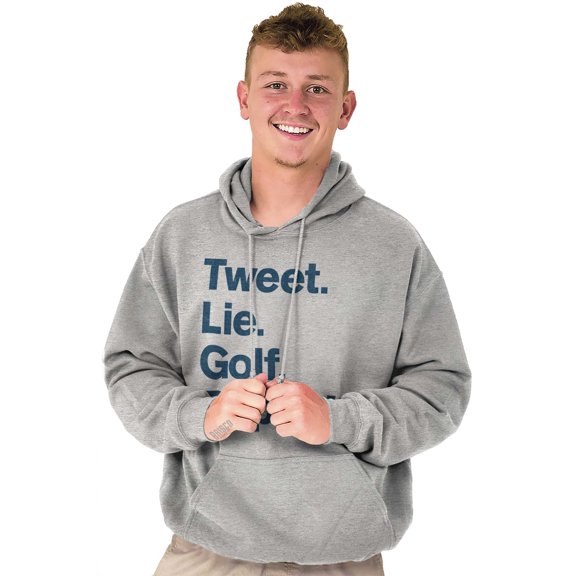 Lie Golf Repeat Unisex Plus Fleece Graphic Hoodie Brisco Brands 3X