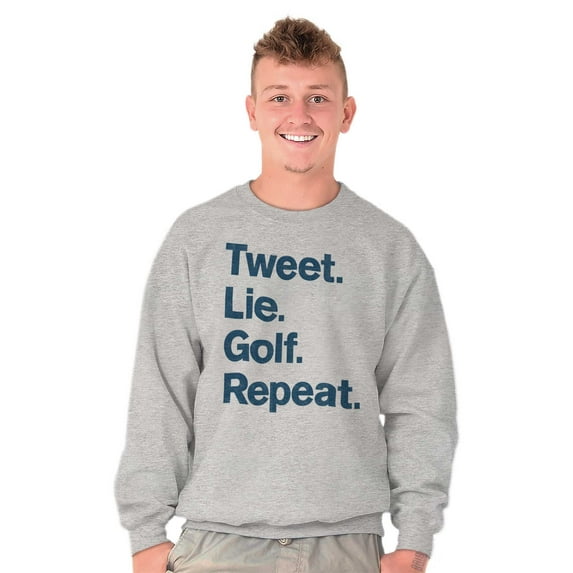 Lie Golf Repeat Unisex Plus Fleece Graphic Sweatshirt Brisco Brands 2X
