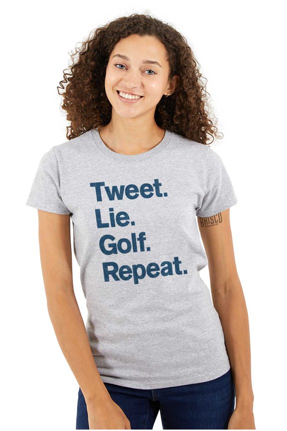 Lie Golf Repeat Womens Slim Fit Graphic Tee Brisco Brands X