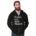 thumbnail image 1 of Lie Golf Repeat Unisex Plus Size Zip Hoodie Brisco Brands 2X, 1 of 6