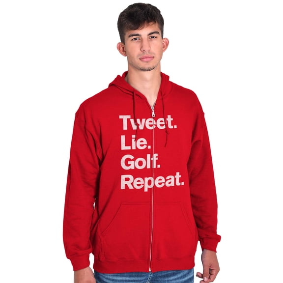 Lie Golf Repeat Zip Up Hoodie Men's Women's Brisco Brands L