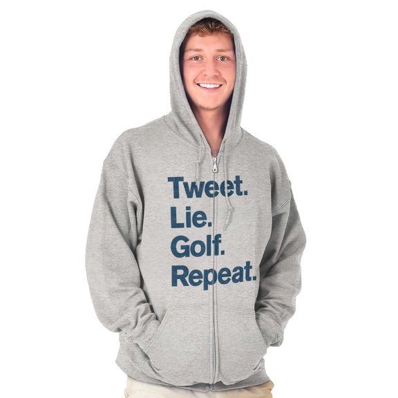 Lie Golf Repeat Zip Up Hoodie Men's Women's Brisco Brands X