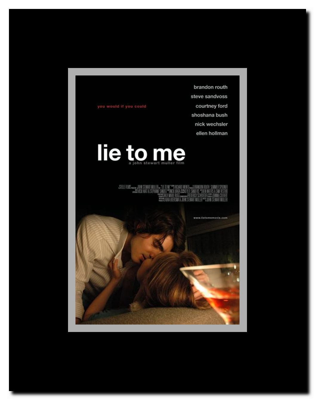 Lie to Me Framed Movie Poster