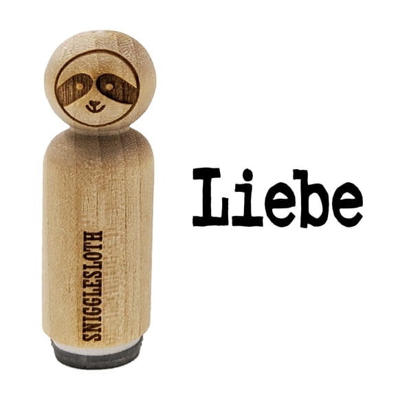 Liebe Love German Fun Text Rubber Stamp for Scrapbooking Crafting Stamping - Mini 1/2 Inch