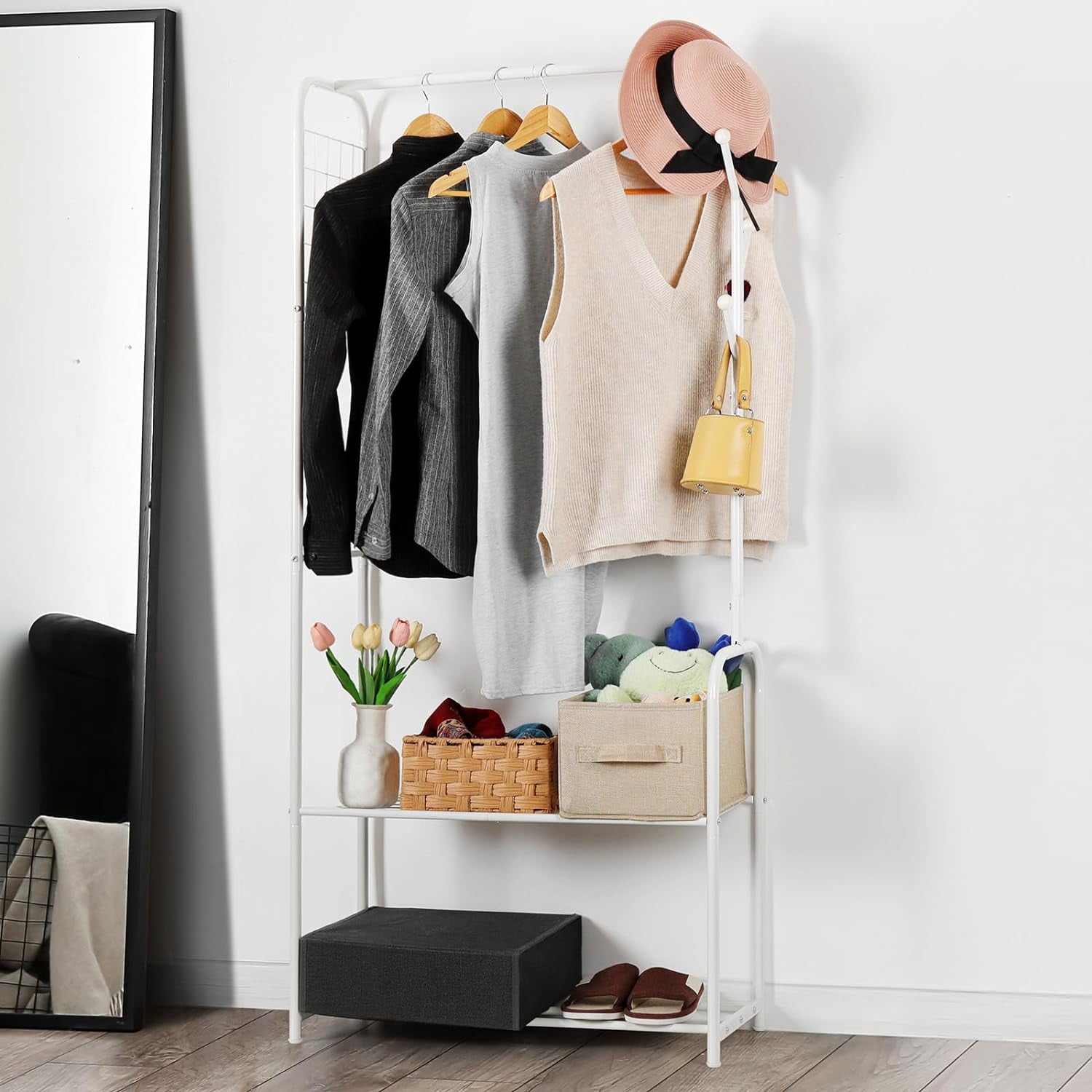 LiebeRen Clothes Rack Metal Clothing Racks for Hanging Clothes ...