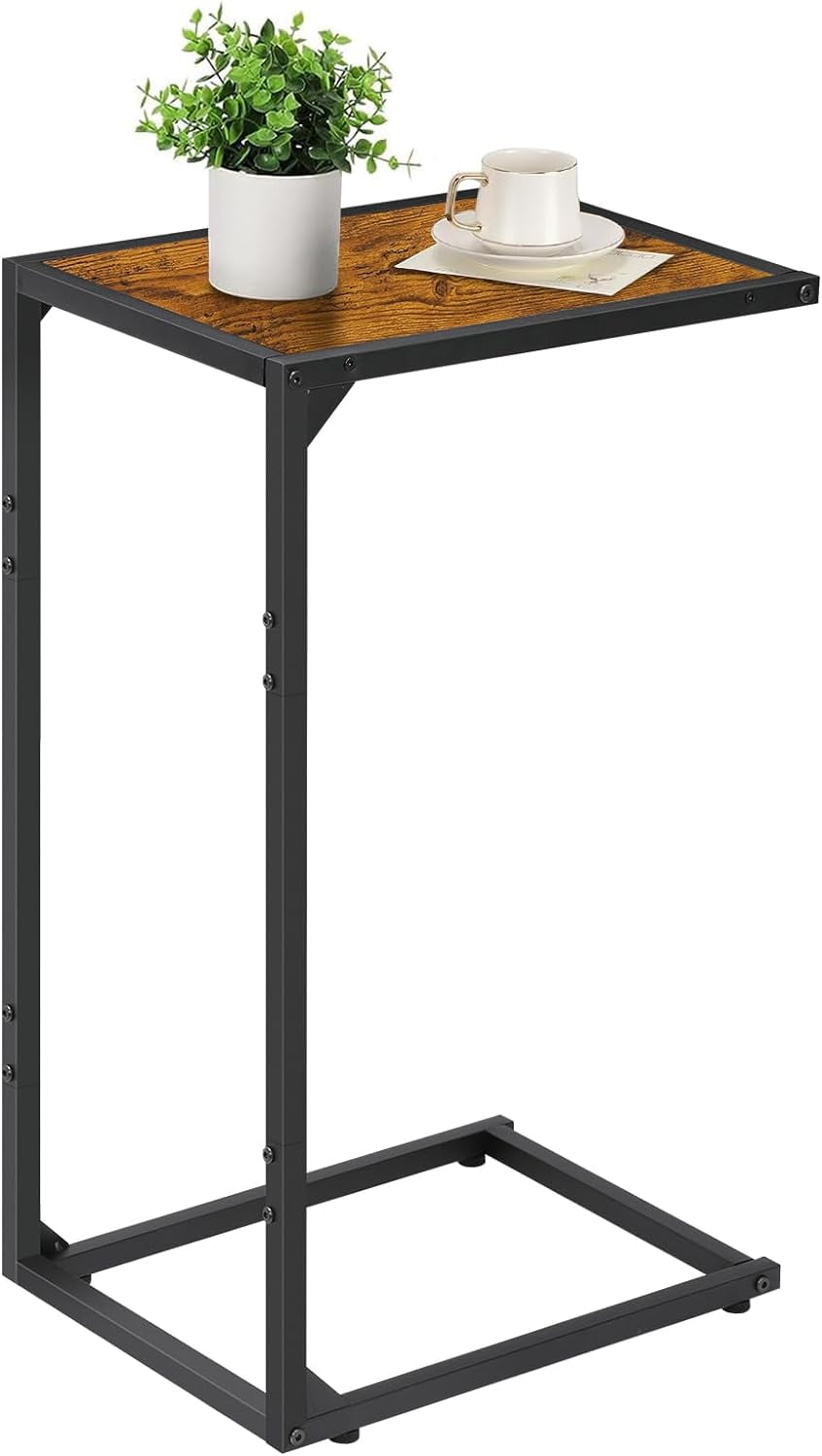 LiebeRen Side Table / C Shaped End Table for Couch & Bed, End Tables