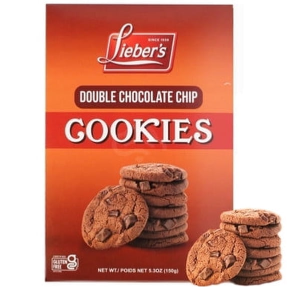 Lieber's Double Chocolate Chip Cookies, Kosher for Passover, 5.3 oz