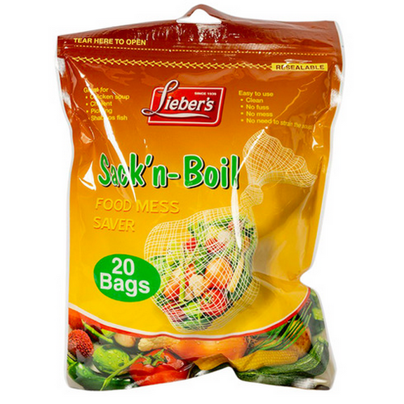 Lieber's Food Mesh Bags, Large 1/2 Gallon, 20 Count