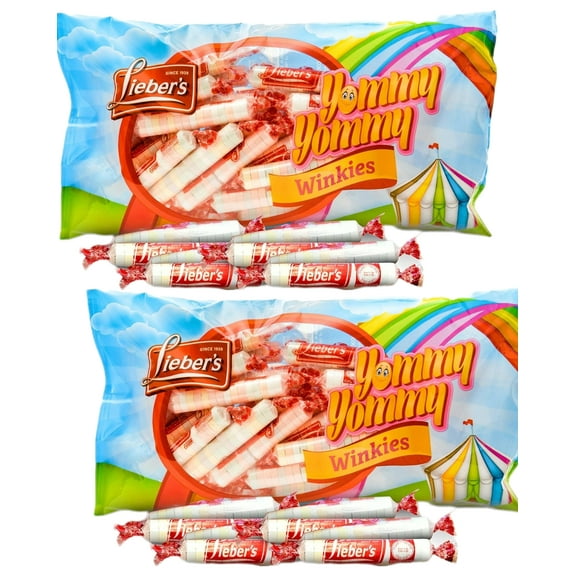Lieber's Smarties Assorted Flavored Hard Candy Rolls, Party and Parade Favorite, Individually Wrapped, 2 Pack, 9 oz