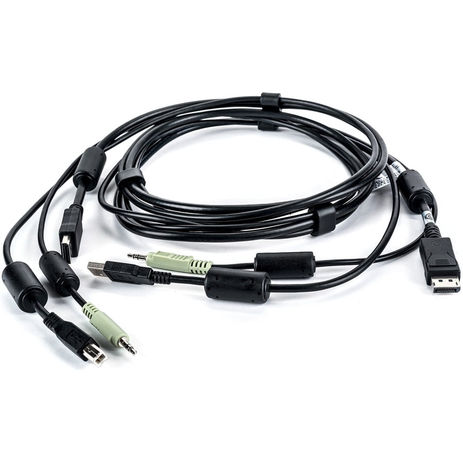 Liebert - Keyboard / Video / Mouse / Audio Cable - Usb, Stereo Mini Jack, Displayport To Stereo Mini Jack, Type B, Displayport - 6 Ft - For Cybex Sc840d