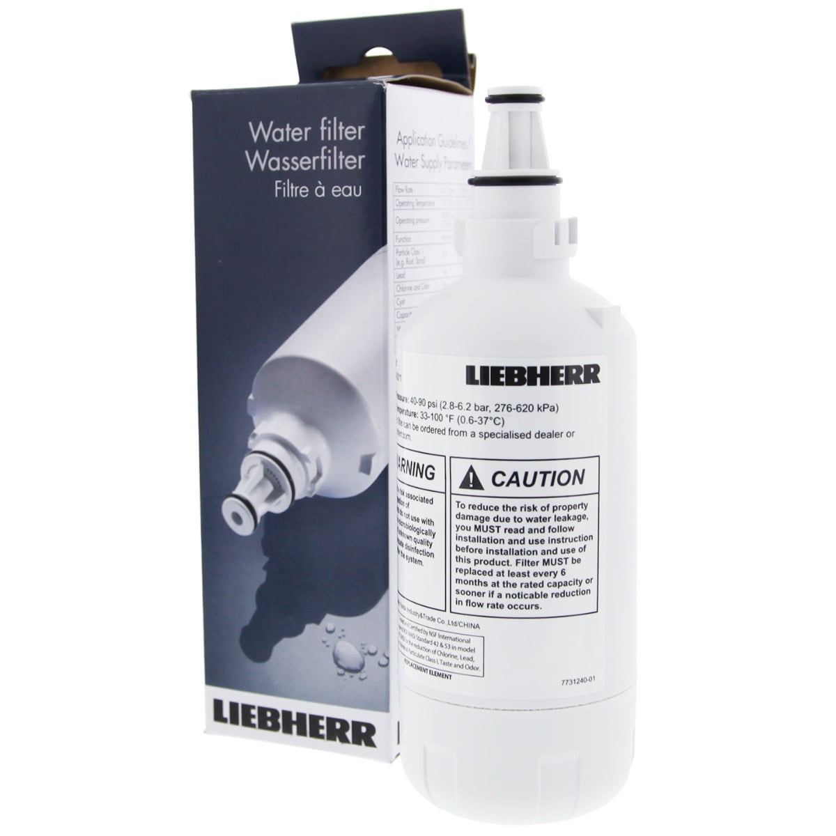 Liebherr 7440000 F7440002 Replacement Refrigerator Water Filter