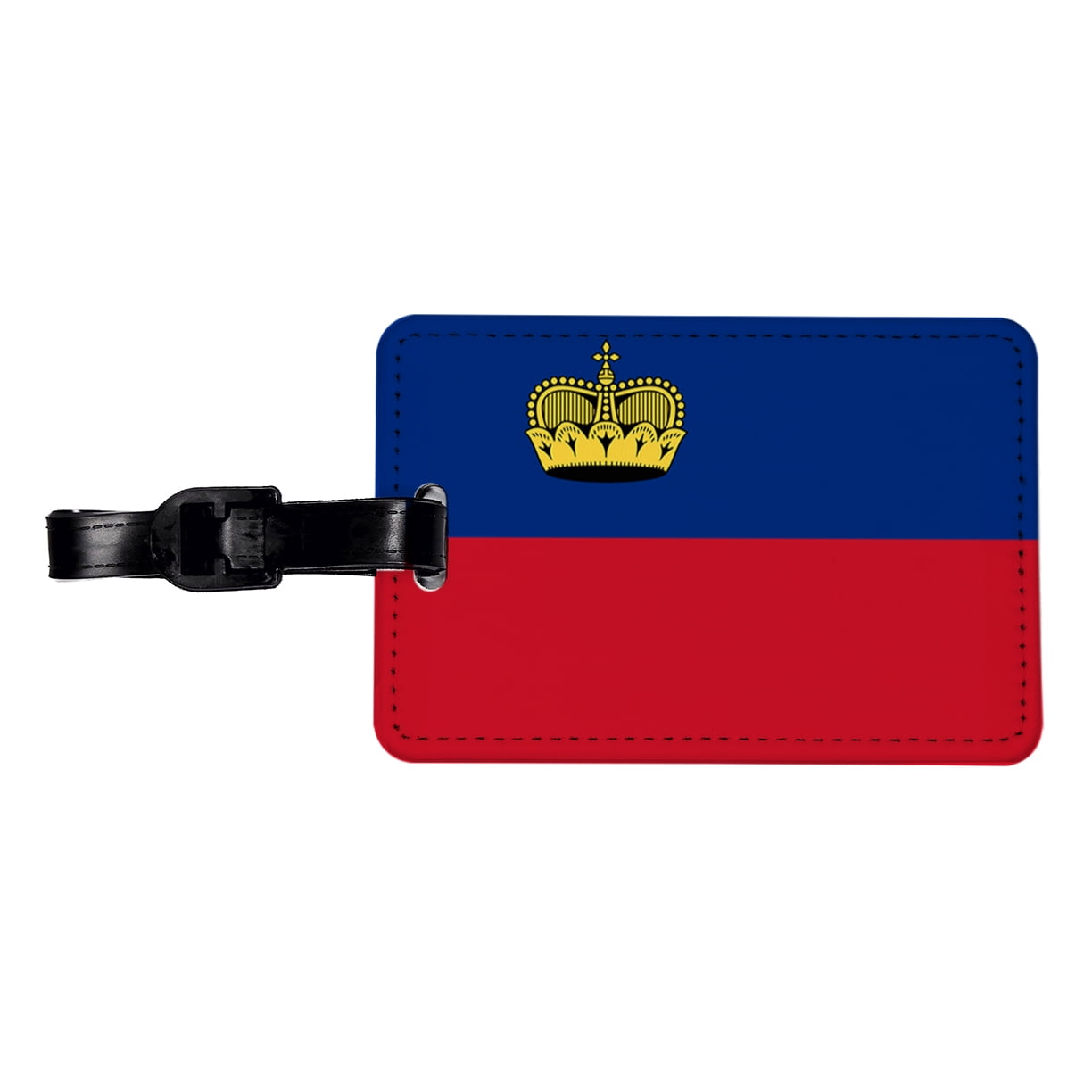 Liechtenstein Country Flag Faux Leather Travel Luggage Tag - Walmart.com