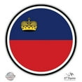 thumbnail image 1 of Liechtenstein Flag - 3" Vinyl Sticker - For Car Laptop I-Pad Phone Helmet Hard Hat - Waterproof Decal, 1 of 1