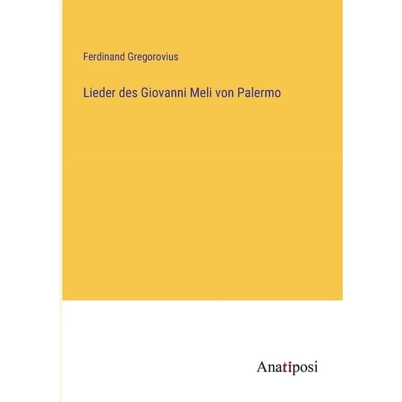 Lieder des Giovanni Meli von Palermo
