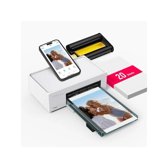 Liene 4x6" Instant Photo Printer Amber M100 w/ 20 sheets and 1 cartridge