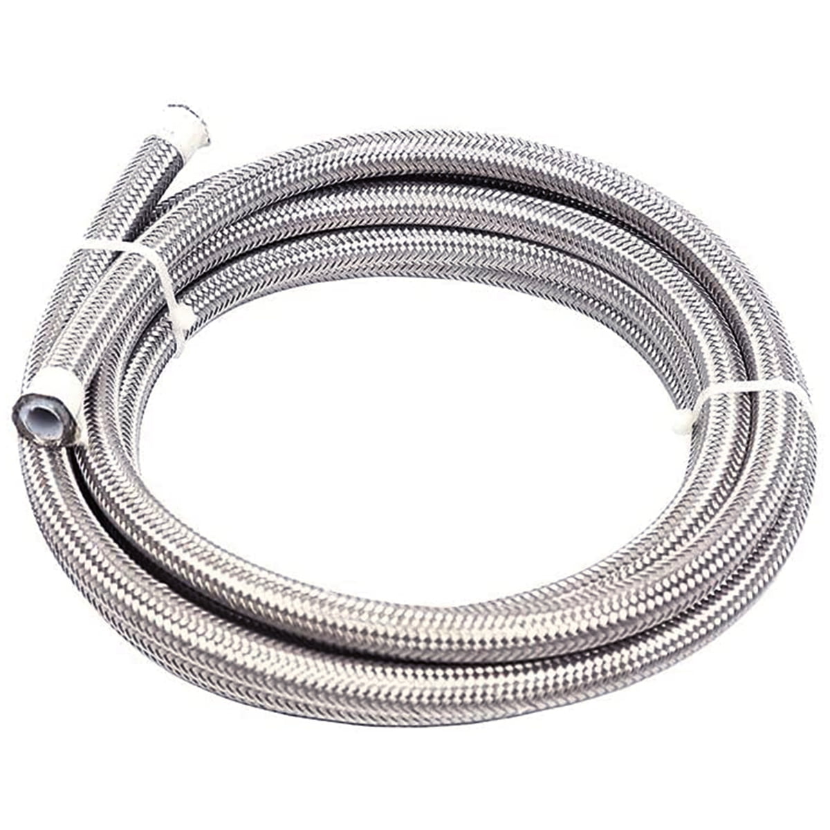 New 6AN 8AN 10AN Stainless Braided CPE Fuel Hose Oil Fuel Gas Line with