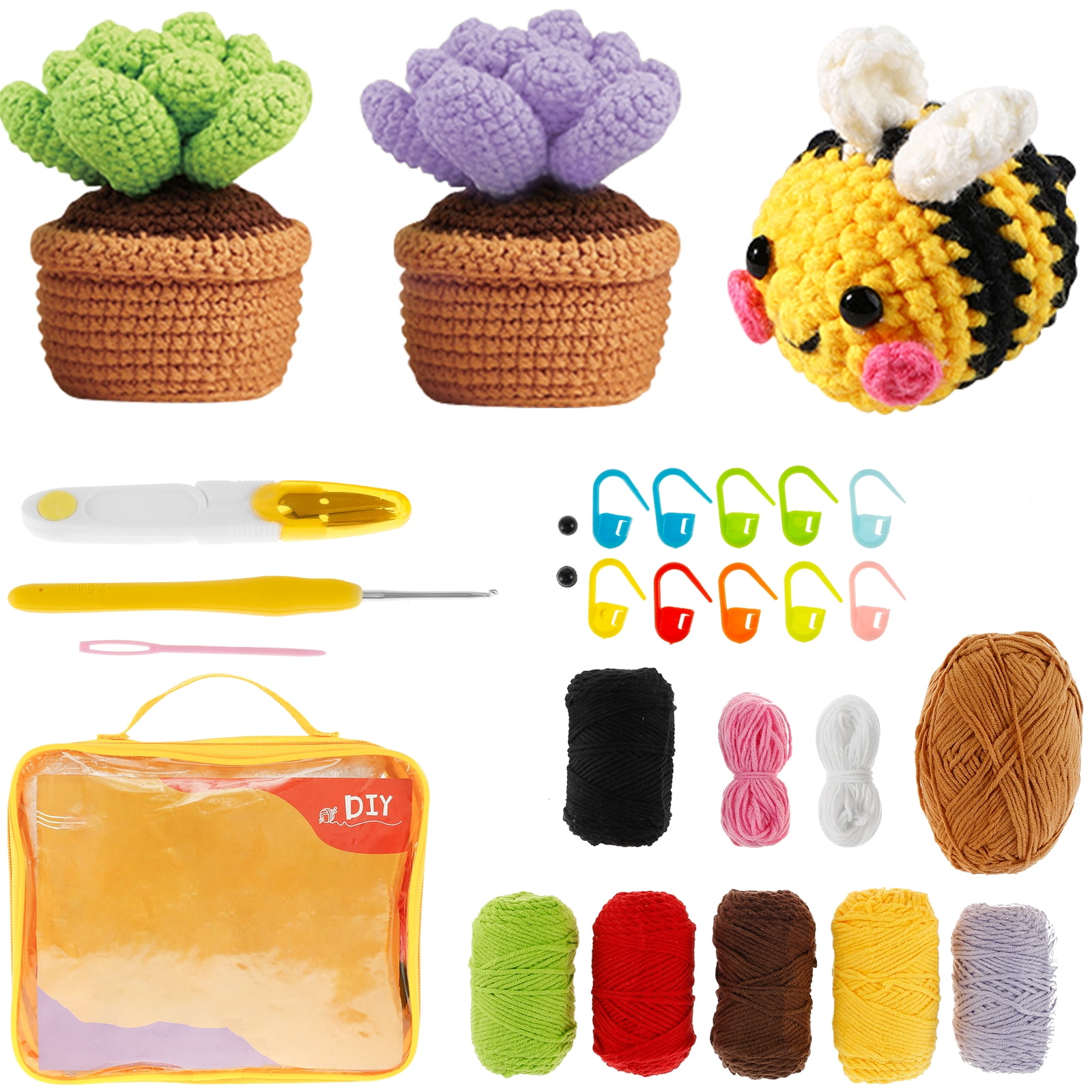 The Woobles Beginner Crochet Amigurumi Kits - Fox 