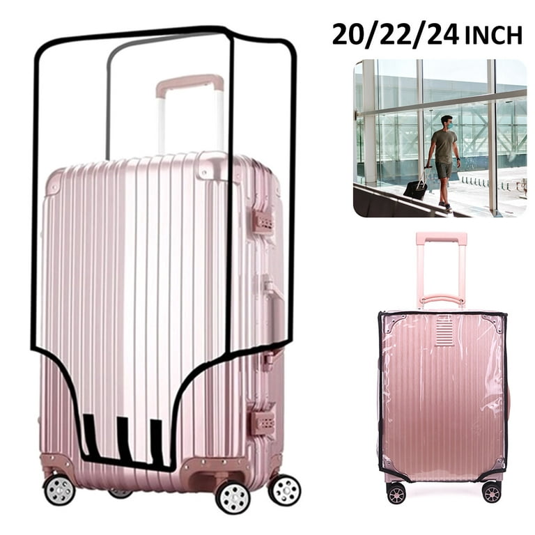 Lieonvis Clear PVC Suitcase Cover Protectors,luggage Cover,Travel Luggage Sleeve Protector,Transparent Luggage Cover Waterproof Wheeled Suitcase Dust