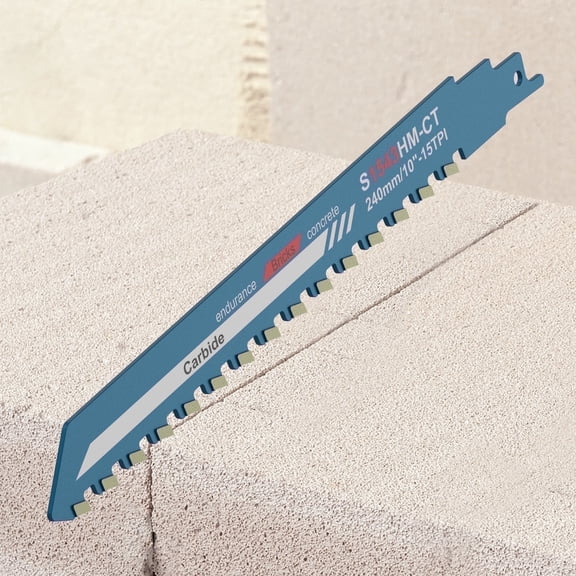 10inch Reciprocating Saw Blades for Sawzall Blades, Universal Cutting Recip Sabre Saw Blade Alloy Steel Brick Concrete Cutting Saw Blade Masonry Cutting Blade for Cement, Bricks