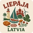 thumbnail image 1 of Liepaja Latvia Keepsakes Souvenir Vinyl Sticker – Destination Travel Keepsake Collectible (6-Inches Wide), 1 of 3