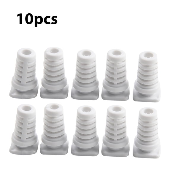 Lierteer 10X Cable Gland Connector Rubber Strain Relief Cord Power Tool Cable Sleeves 4mm-white