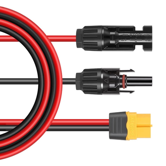 Lierteer 12Awg Xt60 Female Solar Panel Connection Cable Charging Cable Solar Generator