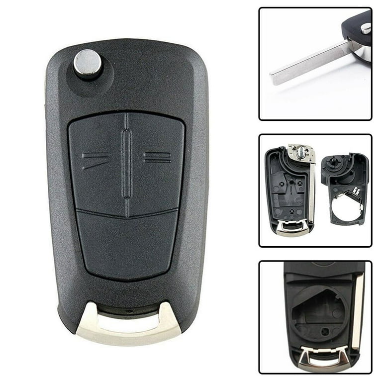 Lierteer 2 Button Remote Flip Key Fob Case for Opel Corsa D Zafira B Astra H Tigra 2 Keys Walmart