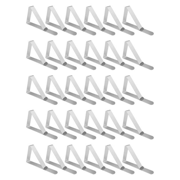 Lierteer 30pcs Stainless Steel Tablecloth Clips - Secure & Portable for Outdoor Dining! small