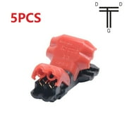 Lierteer 5X T Tap Splice Wire Connectors Low Voltage I Type Terminal Crimp No Stripping