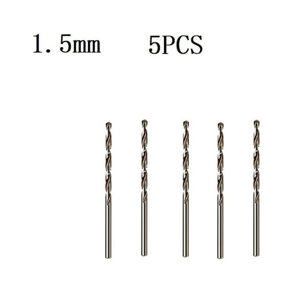 Lierteer 5pcs HSS M35 Cobalt Drill Bit 1-4mm for Stainless Steel metal wood Hole Cutter