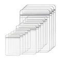 thumbnail image 1 of Lierteer 60PCS Jewelry Bags Clear Plastic Reclosable Thick lock Bags Necklace Ring, 1 of 7