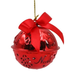 32 Pieces 1.5 Inch Believe Bell Ornaments Silver Sleigh Bell with Red  Ribbon for Christmas Tree Home Decor (Gold) Polar Express Christmas Bell