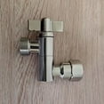 thumbnail image 1 of Lierteer Adjustable Shower Head Extender Adapter Solid Brass Elbow Adjustable Angle Brushed Nickel, 1 of 4