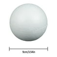 thumbnail image 1 of Lierteer Blank Round Solid Polystyrene Styrofoam Foam Ball For Wedding Craft, 9cm, 1 of 2