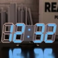 Lierteer Digital 3D LED Wall Desk Alarm Clock Snooze USB Brightness