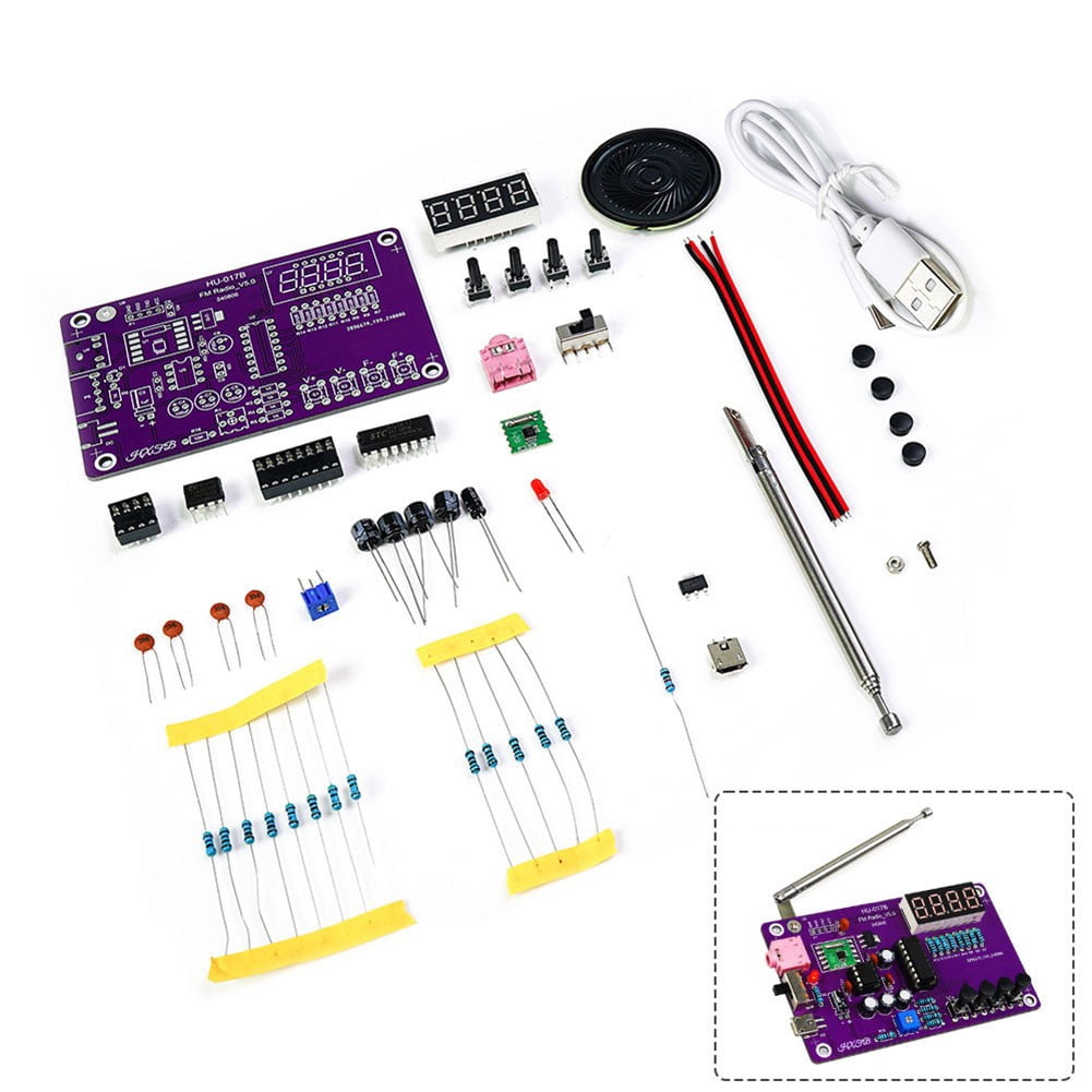 W Module Kit Lierteer FM Radio Module Receiver Kit for Easy Assembly and Learning ...