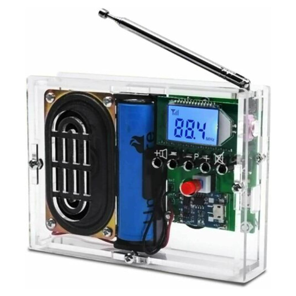 Lierteer Fm Radio Module Diy Kits Wireless Receiver Lcd Display