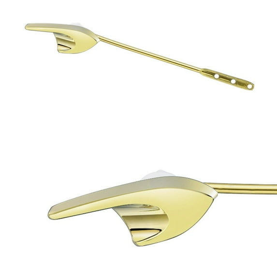 Lierteer Front Toilet Handle Replacement Toilet Flush Zinc Alloy Toilet Tank Trip Lever Gold