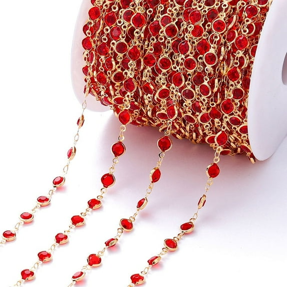 Lierteer Inlaid Zircon Chain Light Gorgeous Retro French Diy Sweater Chain Accessories