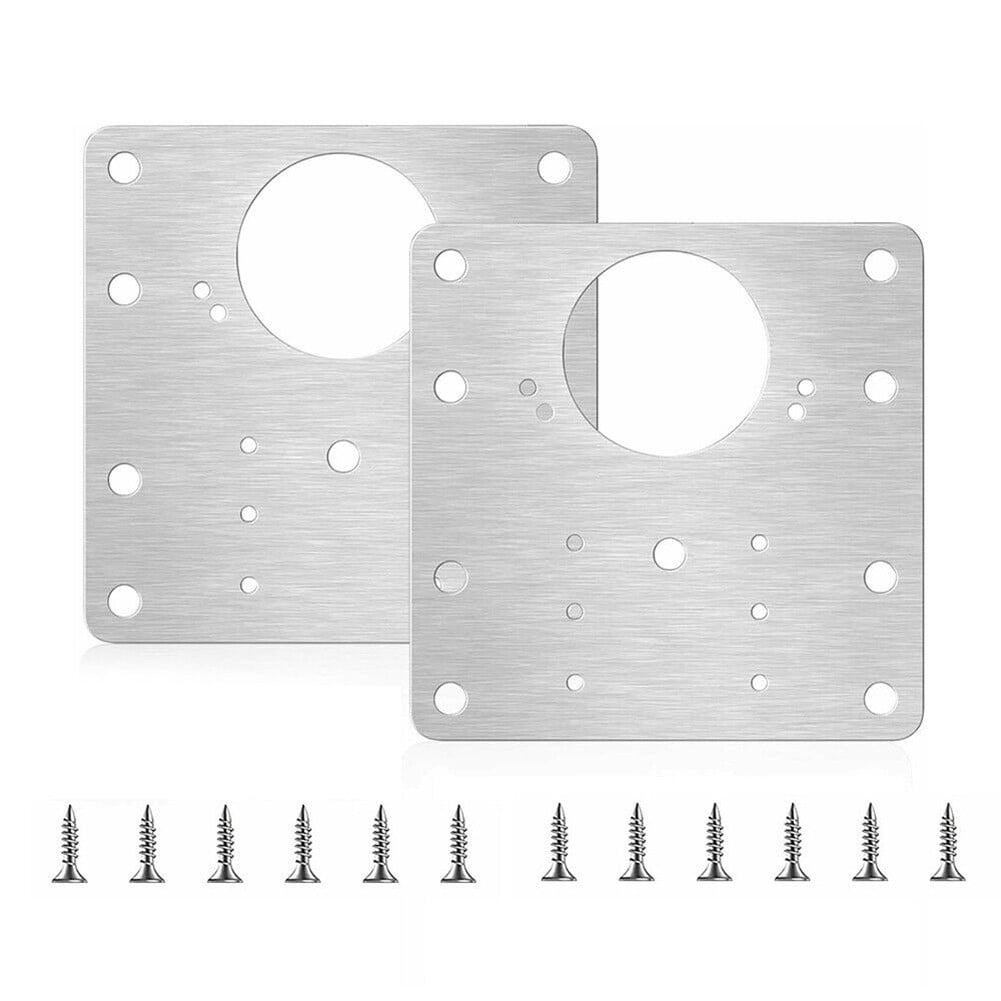 Lierteer Kitchen Cupboard Door Hinge Repair Kit Includes 2/4/10 Plates