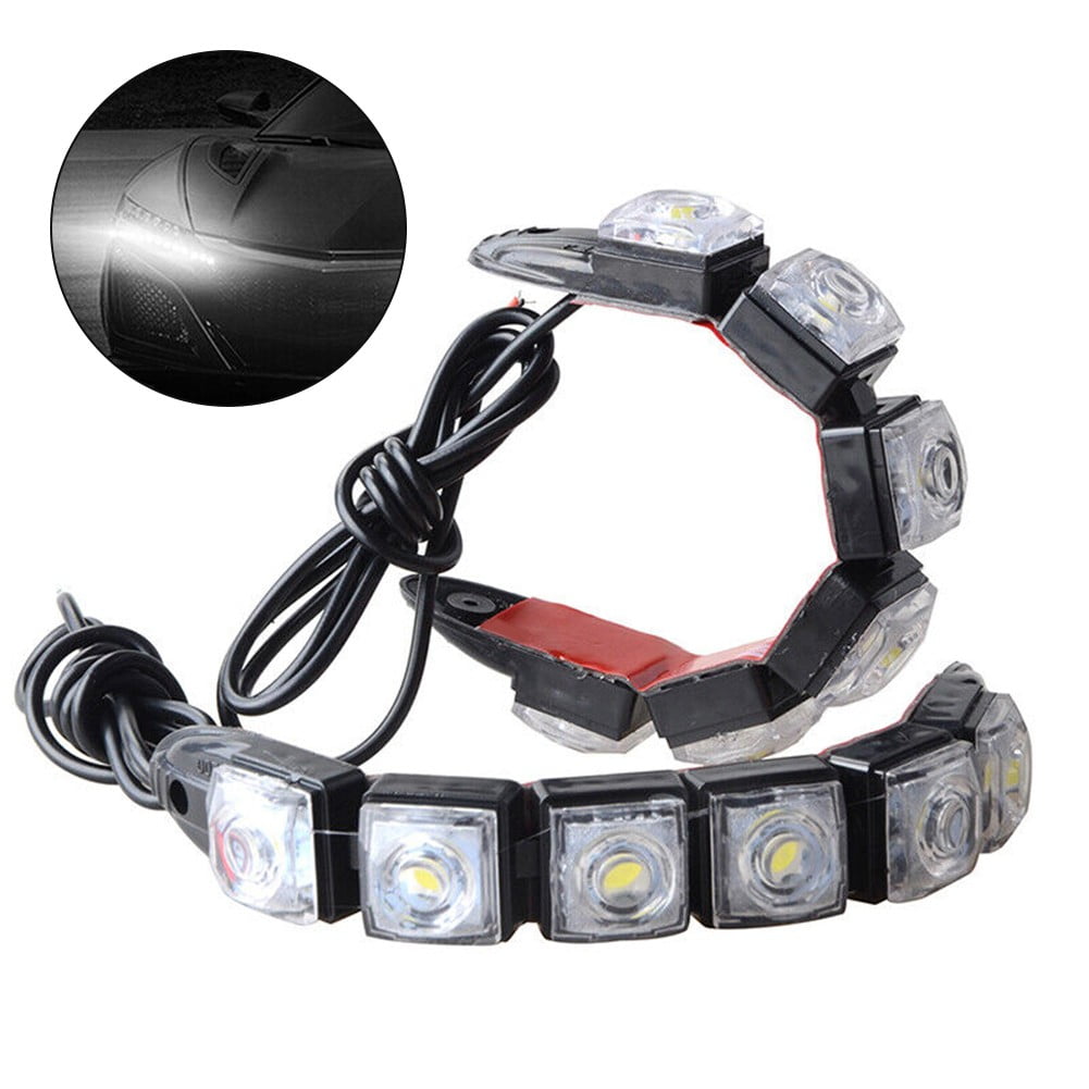 Lierteer Lierteer Pair 6 Led Daytime Runing Lights Car Driving Drl Fog